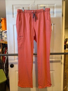 koi Men's Coral Drawstring Scrub Joggers